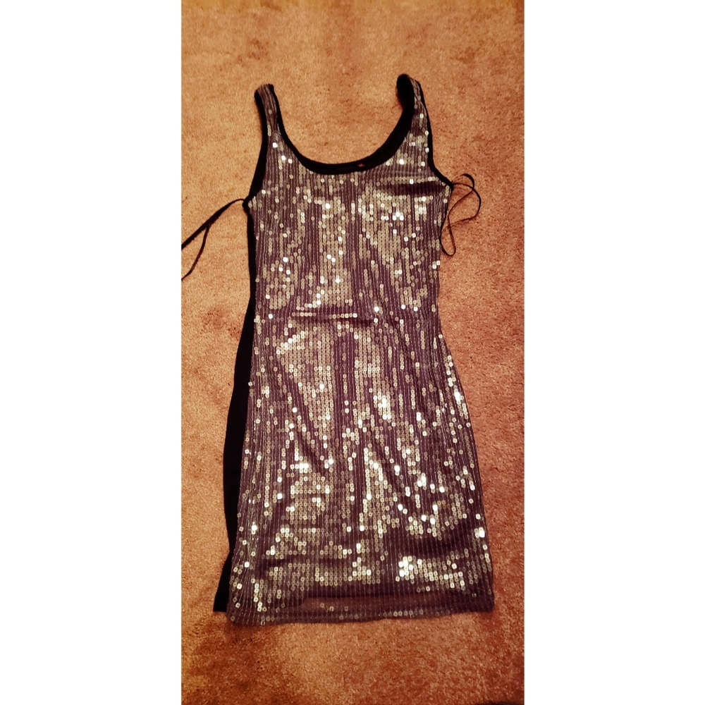 Sequin dress Material Girl by Macys dress/ girls night out dress/ clubbing dress